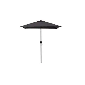 HOFFMANN Alu parasol barcelona 2x2m m/tilt - grå - PARASOLLER & OVERDÆKNING