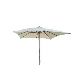 HOFFMANN Parasol nice 3 x 3 meter - natur - MARKEDSPARASOLLER