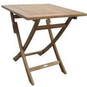 TEAK Luksus cafébord 70 x 70 cm "boston" - FOLDEBORDE