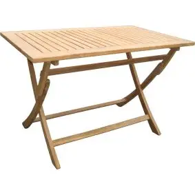 TEAK Luksus altanbord 70 x 120 cm "boston" - FOLDEBORDE