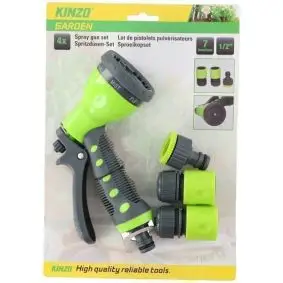 KINZO Brusehoved 7 funktioner - 4 dele - HAVEARTIKLER
