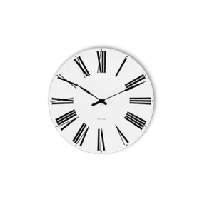 ARNE JACOBSEN Roman vægur ø 48 cm. - URE & ALARMER