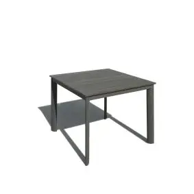 Hellerup havebord 90 x 90 cm grå/antracit - HAVEMØBLER VEDLIGEHOLDELSFRIE