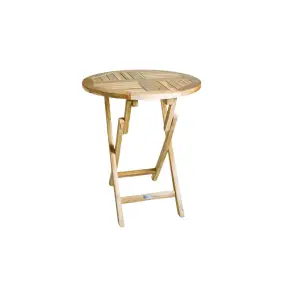 TEAK Cafebord Ø 66 cm - mondena - FOLDEBORDE