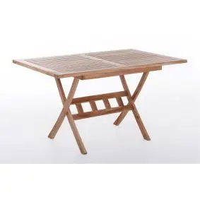 TEAK Havebord 85 x 135  cm - mondena - FOLDEBORDE