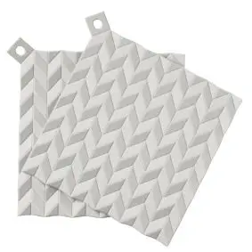 STELTON RIG-TIG Grydelapper 2 stk - hold on - light grey - KØKKENTEKSTILER