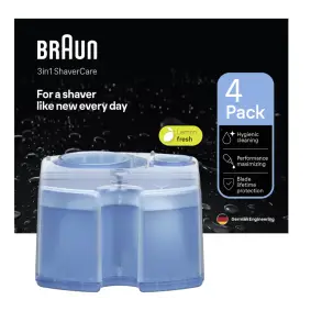 BRAUN Rensevæske lemon fresh - 4 pk - SHAVERE