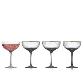 LYNGBY GLAS Palermo gold cocktailglas 31,5 cl - 4 stk - DRINKSGLAS