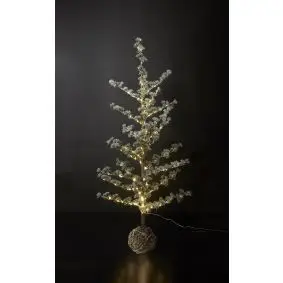 DACORE Cedertræ m/lyskæde og sne - H 120 cm - LYS & LYSKÆDER