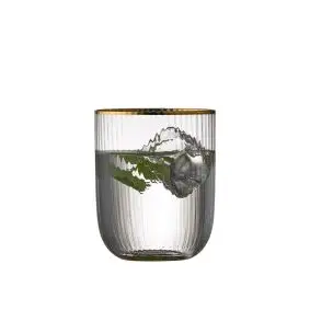 LYNGBY GLAS Palermo gold tumbler 4 stk - DRIKKEGLAS