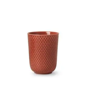 LYNGBY Rhombe color krus 33 cl - terracotta - LYNGBY PORCELÆNSFABRIK
