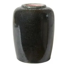 DACORE Vase Ø 15 cm - rosa/sort - DACORE