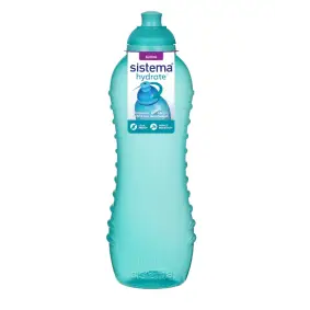 SISTEMA Drikkedunk twist 'n' sip 620 ml - teal - MADKASSER & DRIKKEDUNKE