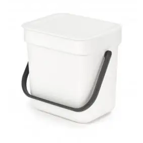 BRABANTIA Affaldsspand m/ låg 3 liter - hvid - AFFALDSSPANDE
