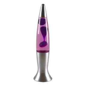 Lavalampe pink/lilla - BORDLAMPER