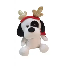 WINTERIA Jule hund som danser 21 cm - hvid - NISSER