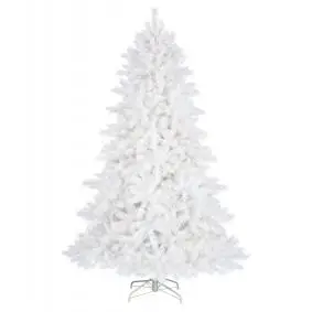 Kunstigt juletræ hvid - 210 cm - JULETRÆER