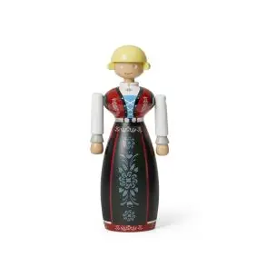 KAY BOJESEN Kvinde norsk bunad h18 cm - KAY BOJESEN