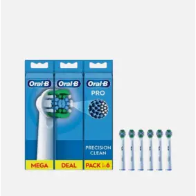 ORAL-B Børstehoveder precision clean 6 pk - TANDBØRSTER