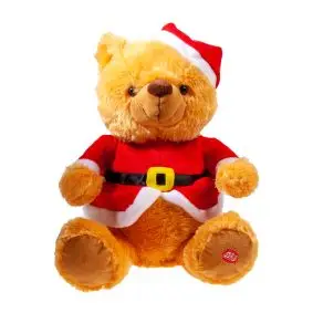 DET GAMLE APOTEK Bamse m/nissehue med musik 24 cm - PYNT & FIGURER