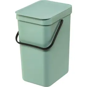 BRABANTIA Affaldsspand m/ låg 12 liter - jade grøn - AFFALDSSPANDE