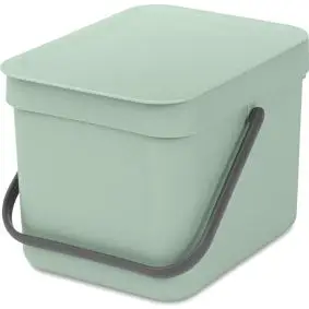 BRABANTIA Affaldsspand m/ låg 6 liter - jade grøn - AFFALDSSPANDE