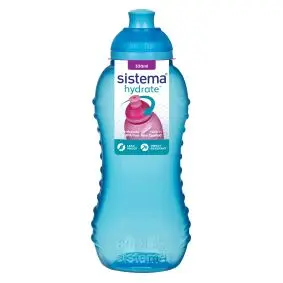 SISTEMA Drikkedunk 330 ml twist 'n' sip - blå - MADKASSER & DRIKKEDUNKE