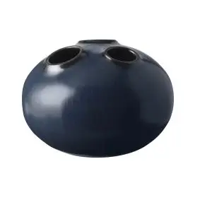 KNABSRUP Trio vase H11 cm - blå - KNABSTRUP KERAMIK