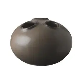 KNABSTRUP Trio vase H11 cm - brun - KNABSTRUP KERAMIK