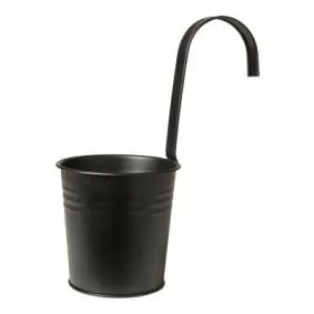 DACORE Urtepotte m/hank - sort - HAVEARTIKLER