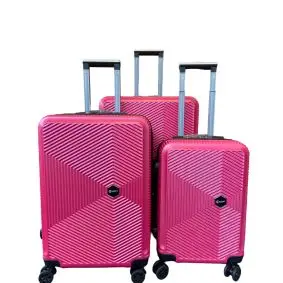 Kuffertsæt 3 stk - pink - KUFFERTER