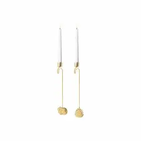 GEORG JENSEN Lysholder mus & kogle 2023 - forgyldt - ALT TIL JULETRÆET