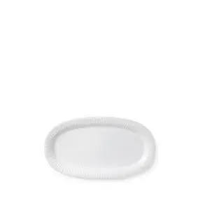 KÄHLER Hammershøi serveringsfad oval 40 x 22,5 cm - hvid - SERVERINGSFADE
