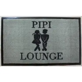 Dørmåtte 45 x 75 cm skridsikker - "Pipi lounge" - DØRMÅTTER