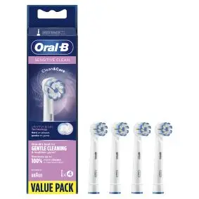 ORAL-B Børstehoveder sensitive clean 4-pack - TANDBØRSTER