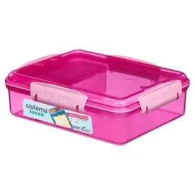 SISTEMA Madkasse snack attack duo - pink - MADKASSER & DRIKKEDUNKE