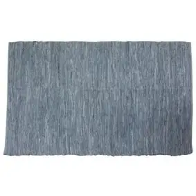 LA FINESSE lædertæppe 150 x 240 cm - lys blå - LA FINESSE