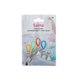 SAIMA Håndklædeklips 5 stk. - OPVASK