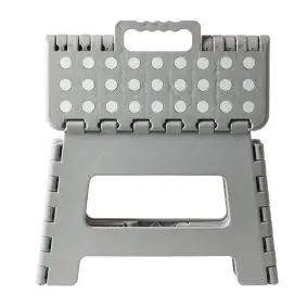 DACORE Foldbar skammel 29 x 22 x 39 cm - grå - DIVERSE