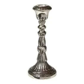 DACORE Lysestage barok i antik nikkel - 19 cm - LYSESTAGER