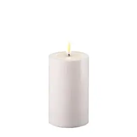 Bloklys m/3D flamme genopladelige - H 15 cm - LED LYS