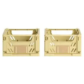 DAY Opbevaringskasse foldbar 17x12,5 cm yellow sand - 2 stk. - DIVERSE