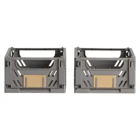 DAY Opbevaringskasse foldbar 17x12,5 cm dark grey - 2 stk. - DIVERSE