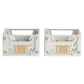 DAY Opbevaringskasse foldbar 17x12,5 cm light grey - 2 stk. - DIVERSE