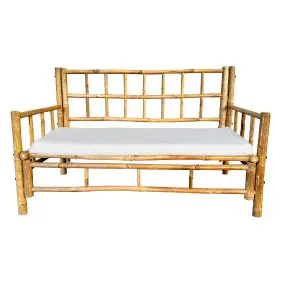 BAMBUSA Bambus Sofa 130 x 70 cm - incl hynde - HAVEBÆNKE