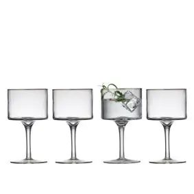 LYNGBY GLAS Palermo gin & tonic-glas med guldkant 4 stk. - 32 cl - SPIRITUSGLAS