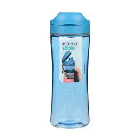 SISTEMA drikkedunk tritan swift 600 ml - støvet blå - MADKASSER & DRIKKEDUNKE