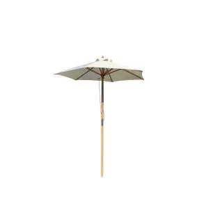 HOFFMANN Parasol venedig Ø1,8 m m/tilt - natur - PARASOLLER & OVERDÆKNING