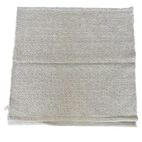 LA FINESSE kludetæppe 65 x 135 cm - lyseblå med sølvtråd - TILBEHØR