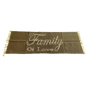 LA FINESSE kludetæppe 70 x 200 cm - family of love - PLAID / TÆPPER